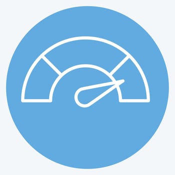 Icon Performance. related to Audit symbol. blue eyes style. design editable vector