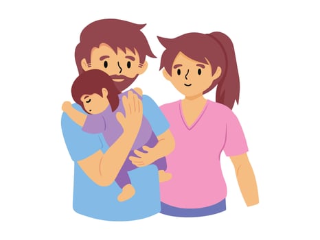 Cartoon Family Clip Art vector