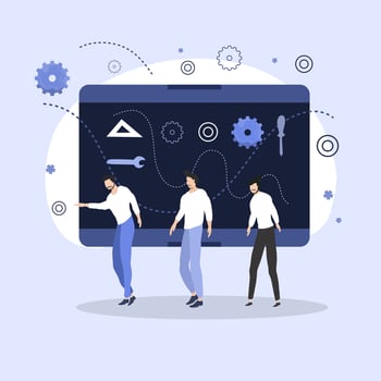 Engineer Day Design with Industrial Elements vector