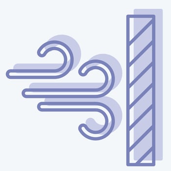 Icon Dustproof. related to Fabric symbol. two tone style. design editable vector
