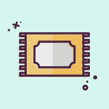 Icon Carpet. related to Fabric symbol. MBE style. design editable vector