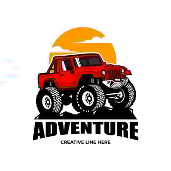 offroad car adventure image illustration vector
