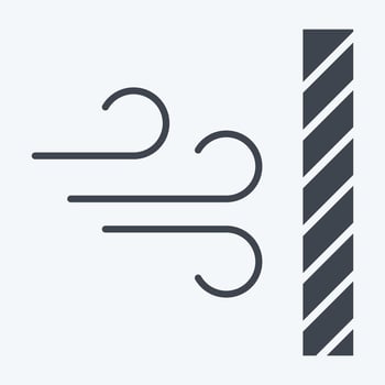 Icon Dustproof. related to Fabric symbol. glyph style. design editable vector
