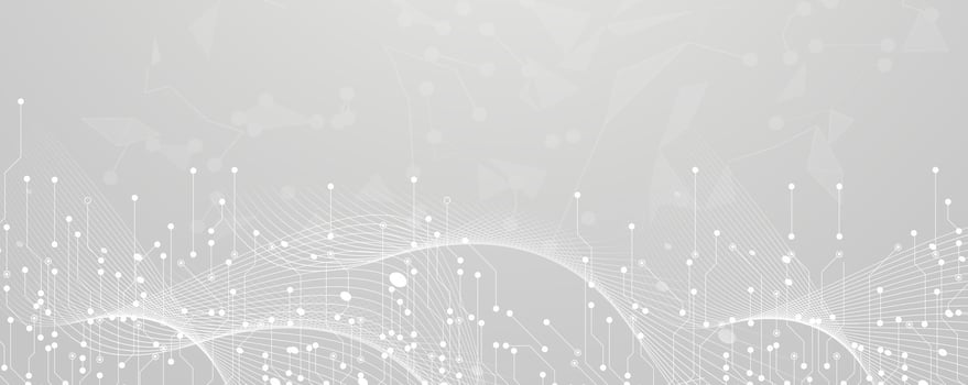 abstract technology background with grey lines and dots vector