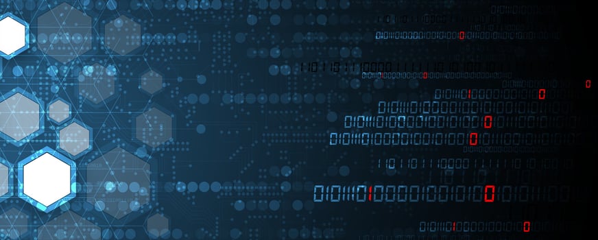 Modern cloud technology. Integrated digital concept background vector