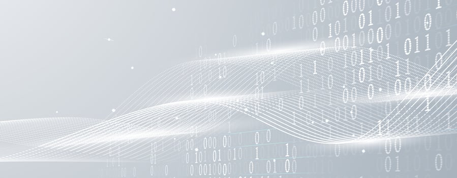 a white background with binary code vector