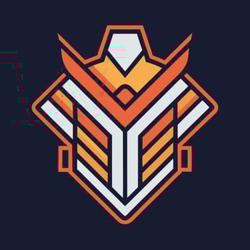Simple logo design showcasing a modern concept for AI designed clothing bra, featuring geometric shapes and bold colors to represent innovation and comfort in apparel vector