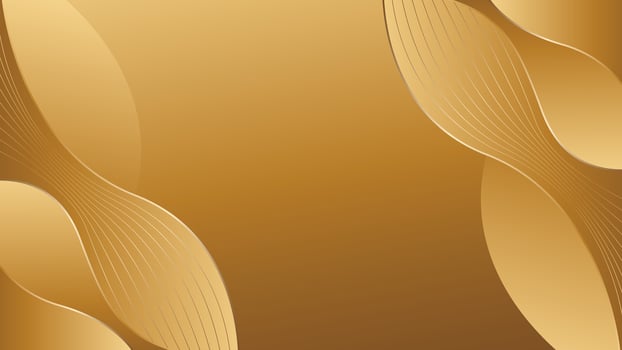 Elegant gold luxury wave background. Wallpaper design vector