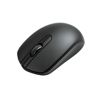 Wireless black computer mouse. png