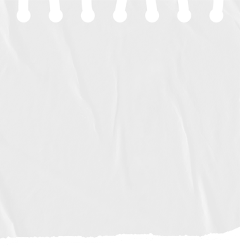 A blank white crumpled ripped notebook paper png