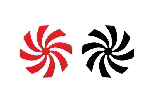 Vintage Candy Swirl Clipart, festive peppermint candy swirl , holiday red candy swirl vector