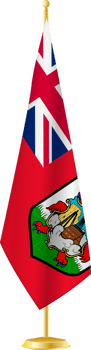 Bermuda flag on a flag stand png