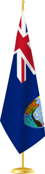 Saint Helena flag on a flag stand png