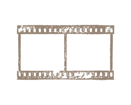 Old grunge film strip, vintage film frame. or film overlay, cinema, film frame, imprint, stamp. vector