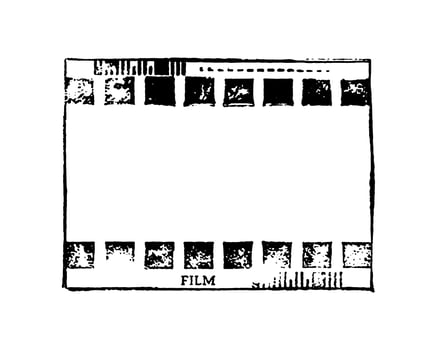 Vintage film frame, old grunge film strip. or film overlay, cinema, film frame, imprint, stamp. vector