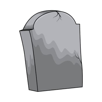 illustration of a graveyard vector