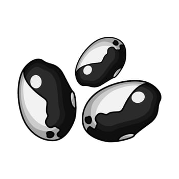 illustration of cow bean vector