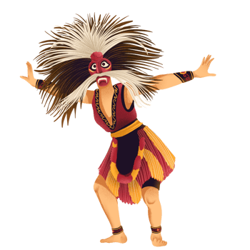 Bujang Ganong dance from Ponorogo png