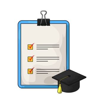 health insurance with graduation cap vector