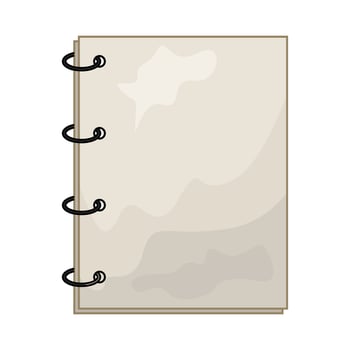 illustration of a notebook vector