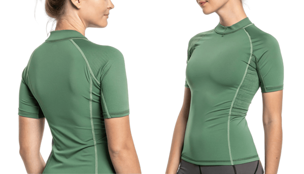 stylish rashguard mockup designed for active wear, showcasing sleek fit and comfortable fabric perfect for water sports and outdoor activities png