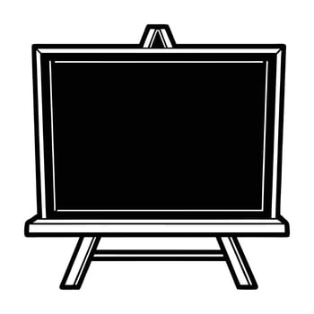 blackboard with chalkboard icon illustration design vector