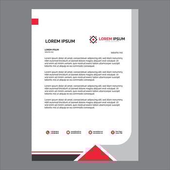 Letterhead template design vector