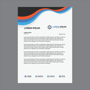 Business letterhead design vector