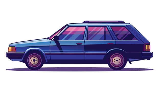 car car illustration isolated white background vector