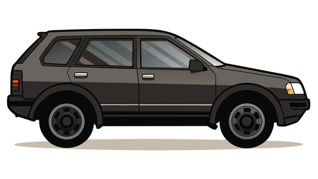 car illustration isolated white background vector
