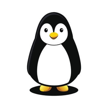 Penguin Inspired Lamp vector