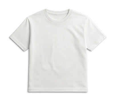 Blank white t-shirt isolated on transparent background png