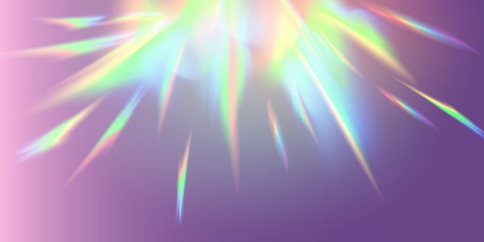 A Vibrant and Colorful Explosion of Light Beautifully Set Against a Soft Purple Background, Radiating Energy and Beauty vector