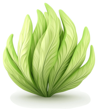 Abstract representation of a stylized plant cluster. png