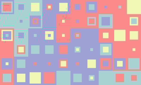 Abstract pastel square pattern background. A vibrant, playful design ideal for websites, social media, presentations, or any project needing a modern, geometric touch. vector