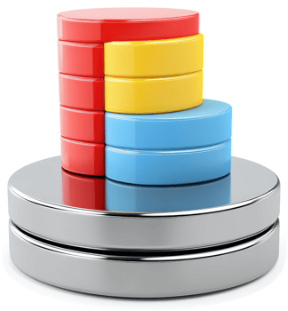 Colorful stacked circles represent hierarchical data visualization. png