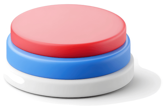 Stacked circular buttons in red, blue, and white. png