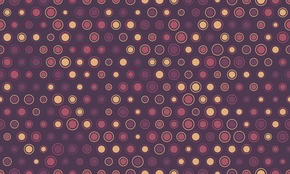 Abstract seamless pattern with overlapping circles in muted pink, purple, and beige tones. A visually appealing design perfect for backgrounds, textiles, or website design. vector