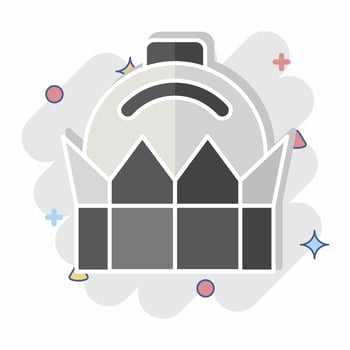 Icon Bayterek. related to Kazakhstan symbol. comic style. design editable vector