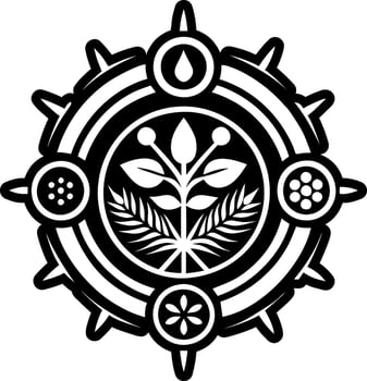 A filled style icon of seed growth symbol vector