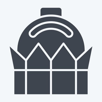 Icon Bayterek. related to Kazakhstan symbol. glyph style. design editable vector