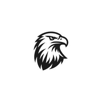 Eagle hawk head logo vector