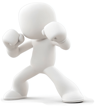 A determined figure embodies readiness for combat. png