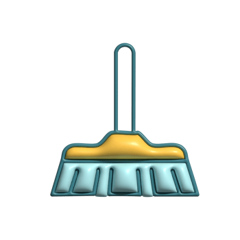 3D Mop Household Cleaning and Maintenance Concept png