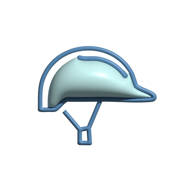 Modern 3D Helm Icon Head Safety and Industrial or Motorcycle Design png