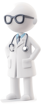 Confident medical professional figure. png