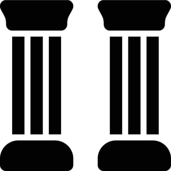 Pillar, Pole, Construction Glyph Solid Icon vector