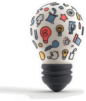 Creative culinary ideas illuminate a lightbulb. png
