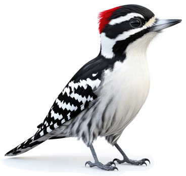 Detailed Illustration of a Pileated Woodpecker. png