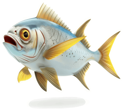 Vibrant illustration of a saltwater fish. png